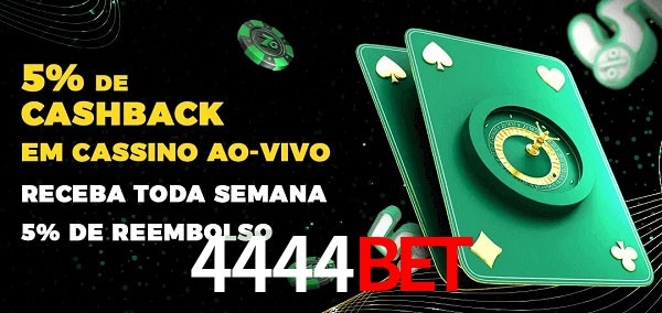 Promoções do cassino ao Vivo 4444Bet